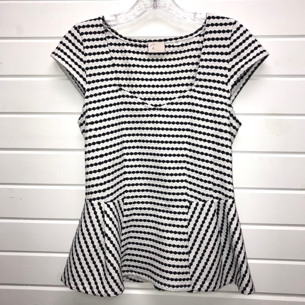 Anthropologie Postcard Peplum Sleeveless Top